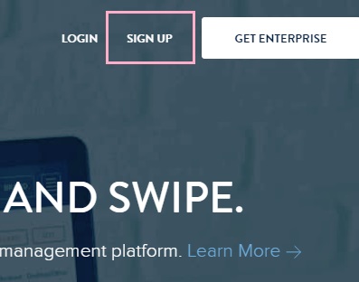 ​​​​​​​画面上部の「SIGN UP」