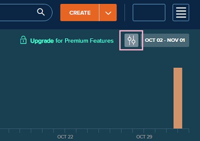 画面右上に表示されているスライダーボタンをクリック