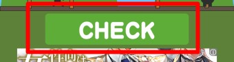 「回線.Check」を起動させ「CHECK」をタップ
