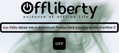 Offlibertyのサイトに移動したら、入力フォームに音楽のURLを貼り付け
