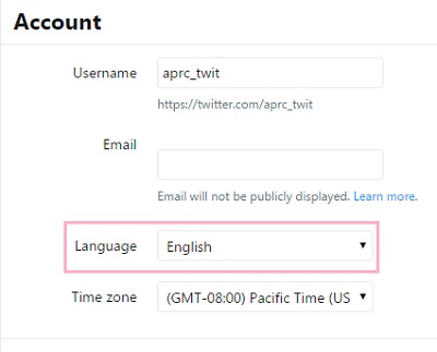 「Language」項目をクリックして「日本語-Japanese」を選択