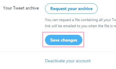 「Save changes」をクリックし、パスワード認証を行う