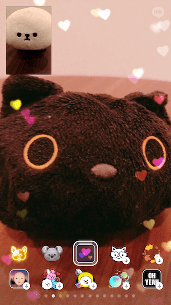 画面にエフェクト・フィルターがかかる