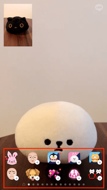 お好みのエフェクト・フィルターをタップ