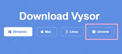 Vysorのダウンロード画面