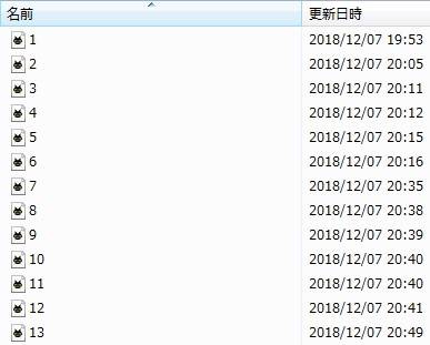 ファイルの拡張子はデフォルト表示されない