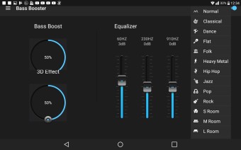 低音ブースターの起動画面