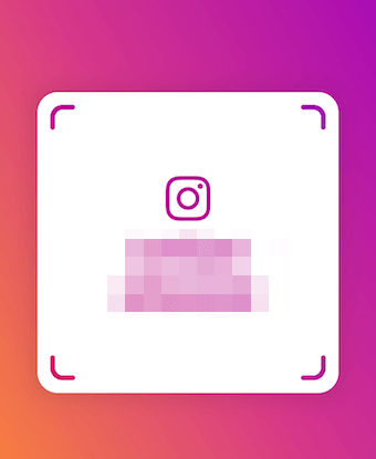 インスタグラムのQRコードのカラー設定