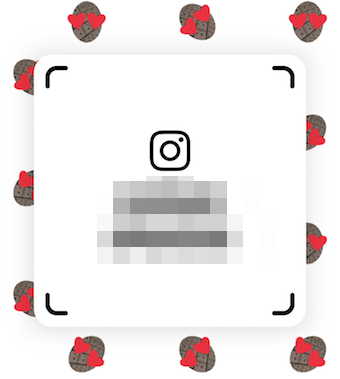 インスタグラムのQRコードの表示画面