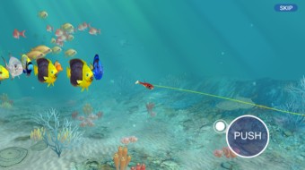 フィッシングストライクの釣り画面