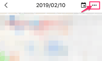 Googleマップのメニューのタイムラインの・・・