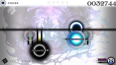 Cytusのゲーム画面