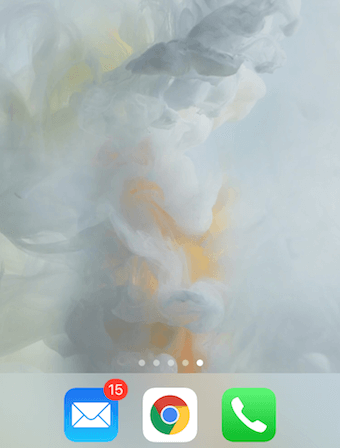 iPhoneのホーム画面