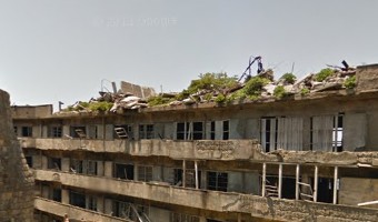 Googleアースの軍艦島