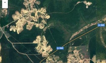 Googleアースのサハ共和国