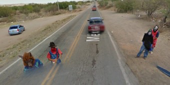 Googleアースのメキシコのロス