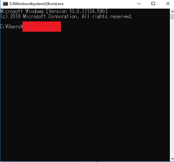 コマンドプロンプト