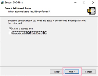 DVD Flickのインストーラ