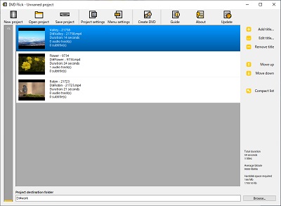 複数のmp4ファイルを追加して一つの動画として繋げる