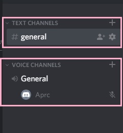 共に「#general」というデフォルトチャンネルが作成されている