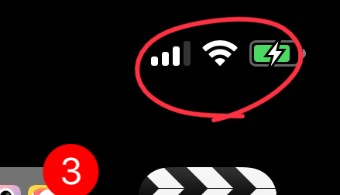スマホの電波・Wi-Fiの表示