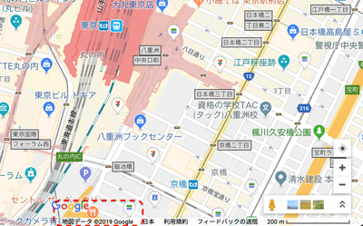 Googleマップの提供