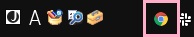 タスクトレイのChromeアイコンを右クリック