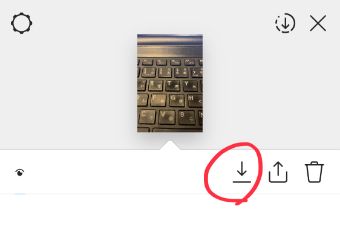 閲覧者一覧画面からストーリー保存