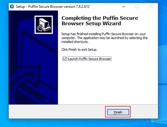 しばらく待つとインストールが完了して[Finish]ボタンが表示されるので、そのボタンをクリック
