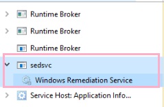 プロセス一覧にある「sedlauncher.exe」を右クリックして「タスクの終了」をクリックして停止