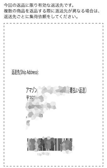 送り状に記入する発送先の住所