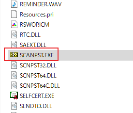 フォルダに「Scanpst.exe」がある