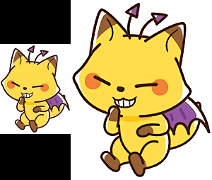 waifu2xを用いて拡大したサンプル