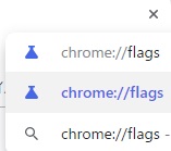 Chromeのアドレスバーに「chrome://flags」と入力してEnterキーを押す