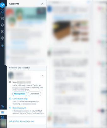 [Account]列の下に別のアカウントが表示