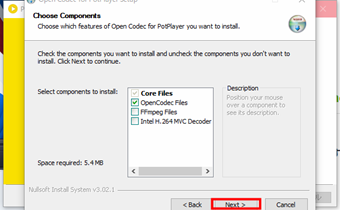 [Next]をクリック