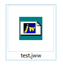 拡張子がjww形式のファイル