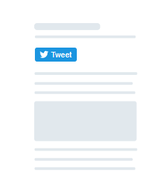 デフォルトのツイートボタンは非常に小さい