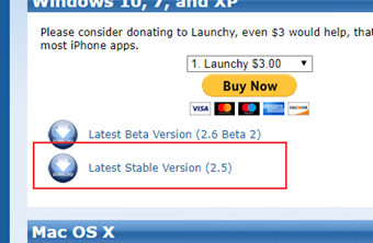 安定版である[Stable Version]を選択