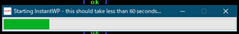 InstantWP起動中