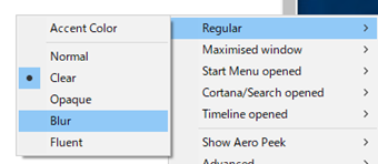 [Regular]の[Blur]を選択