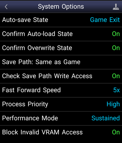 エミュレーターの設定