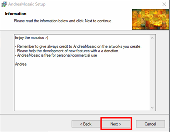 [Next]をクリック