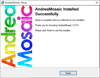 インストール完了