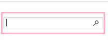 エクスプローラーウィンドウの右上に表示されている検索ボックス