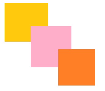 赤色だった部分のみがピンク色へと変化