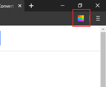 拡張機能表示されるバーにアイコンが追加