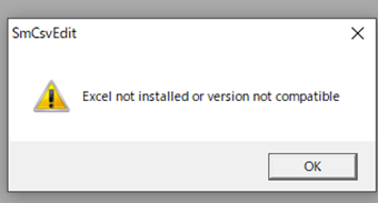 エクセル未インストールPCでのエラー