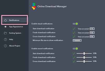 オプションアイコンをクリックすると新しいタブでオプション画面が表示
