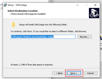 インストール先フォルダ